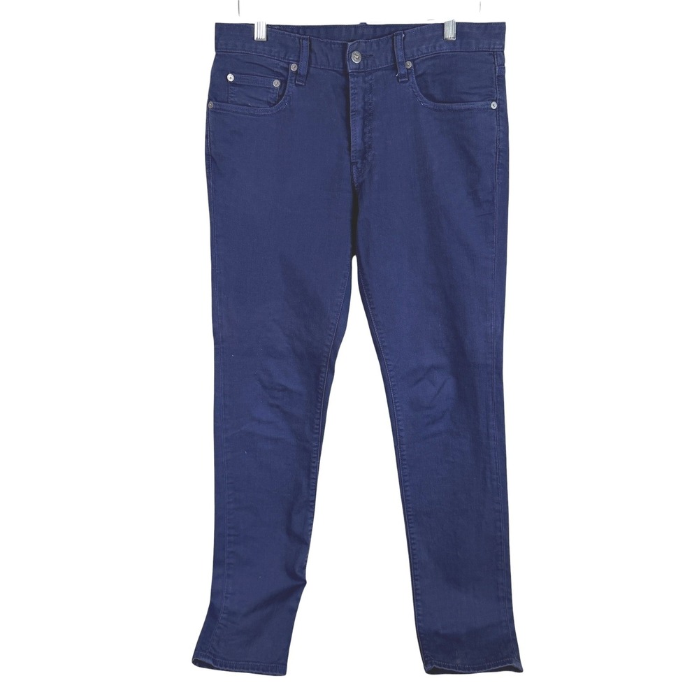 Bonobos Tailored Fit Jeans Mens 31x34 Navy Blue Stretch Cotton 5-Pocket Denim
